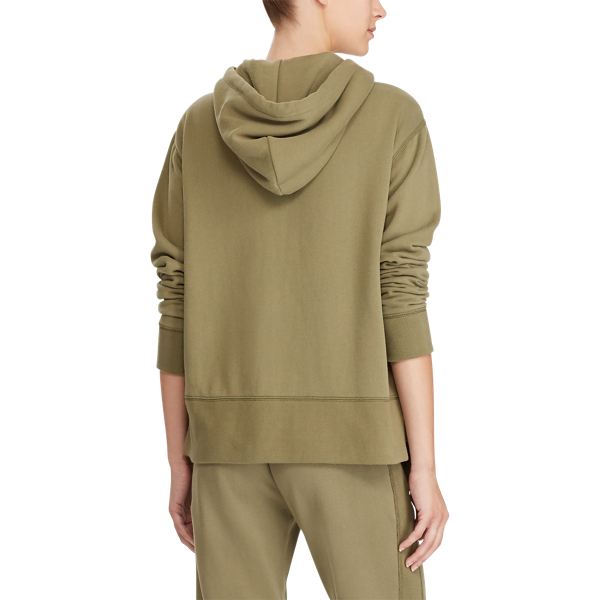 Felpa leggera con cappuccio Polo Ralph Lauren in Verde oliva base 4