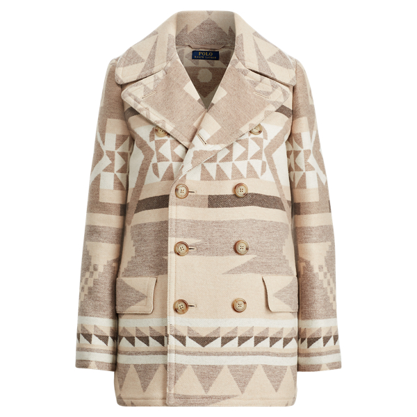 Geometric Wool Peacoat Polo Ralph Lauren 1
