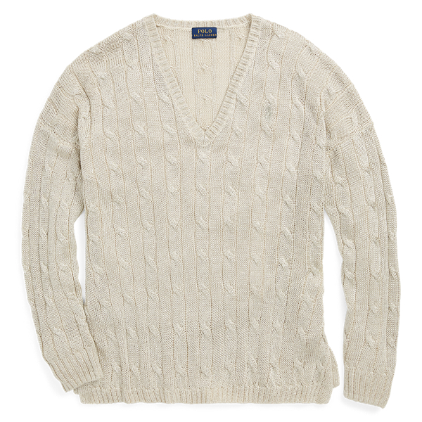 Cable V-Neck Sweater Polo Ralph Lauren 1