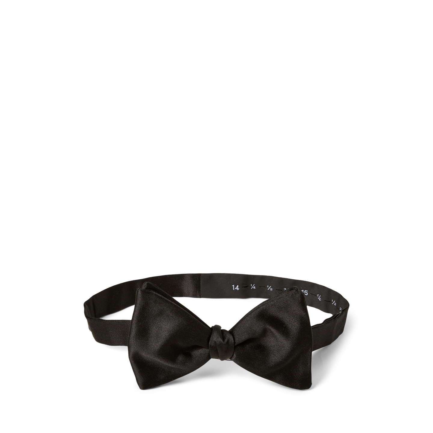 Мужской галстук-бабочка Ralph Lauren Pre-Tied Silk Bow Tie, цвет: Чёрный — фото 1