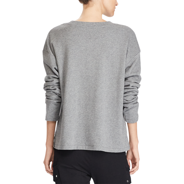 Cityscape Grey Heather LRL French Terry Sweatshirt Lauren 4