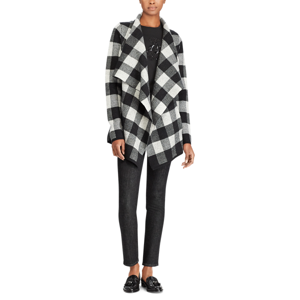 Polo Black/ Buffalo Plaid Merino Jacket Lauren 2