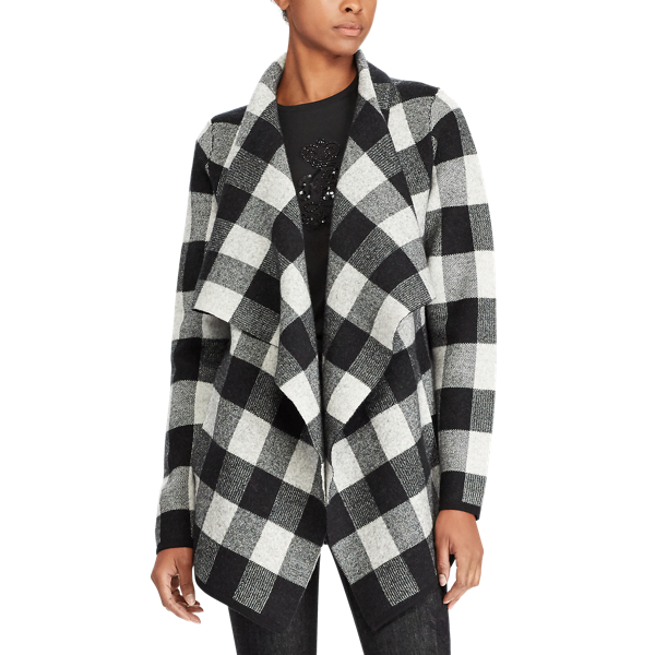 Polo Black/ Buffalo Plaid Merino Jacket Lauren 3