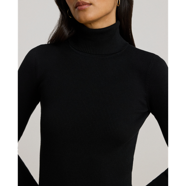 Ribbed Turtleneck Sweater
