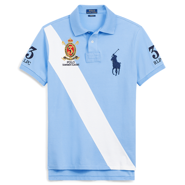 ★★POLO RALPH LAUREN★★ Custom Slim Fit Mesh Polo Shirt Ex Custom Slim Fit Stretch Mesh Polo Shirt