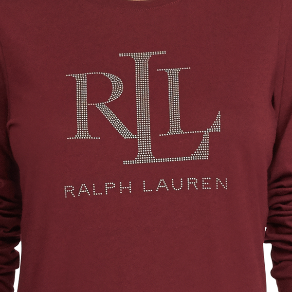 Red Sangria Microstud Long-Sleeve T-Shirt Lauren 5
