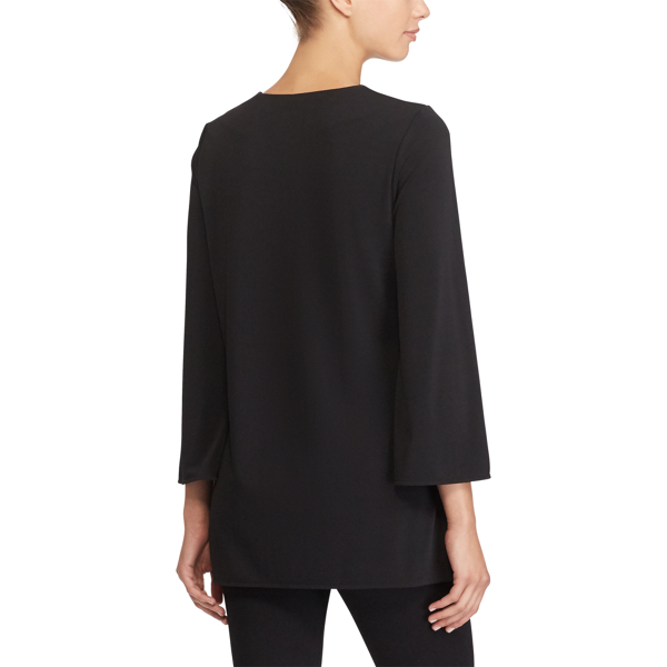 Polo Black Keyhole Jersey Top Lauren 4