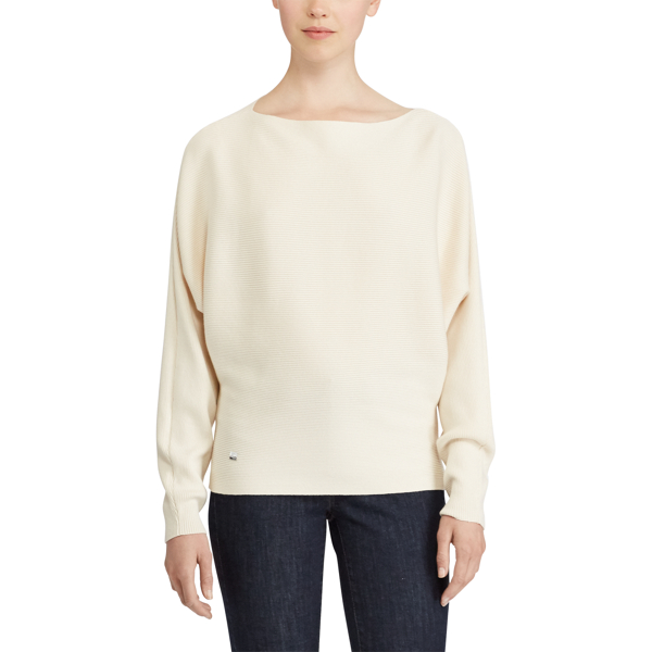 Natural Stretch Cotton Dolman Sweater Lauren 3
