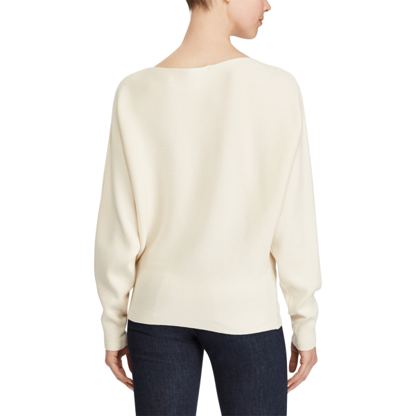 Natural Stretch Cotton Dolman Sweater Lauren 4