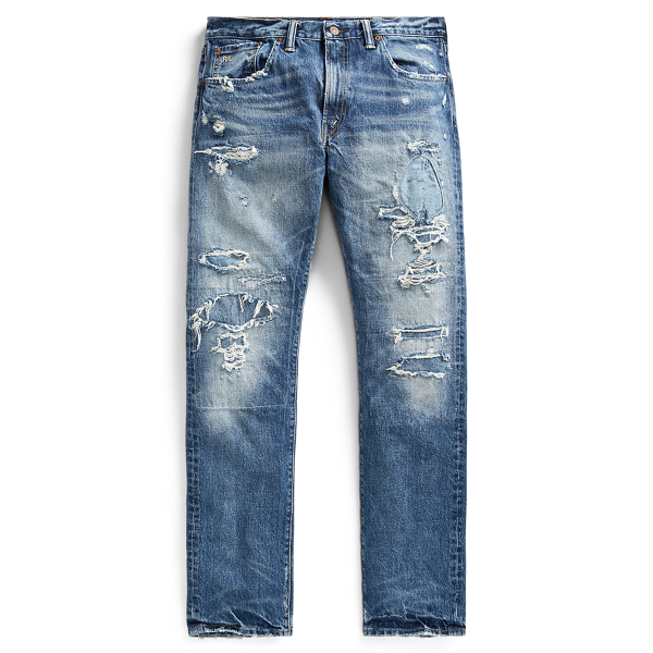 Jean slim vieilli RRL en 1