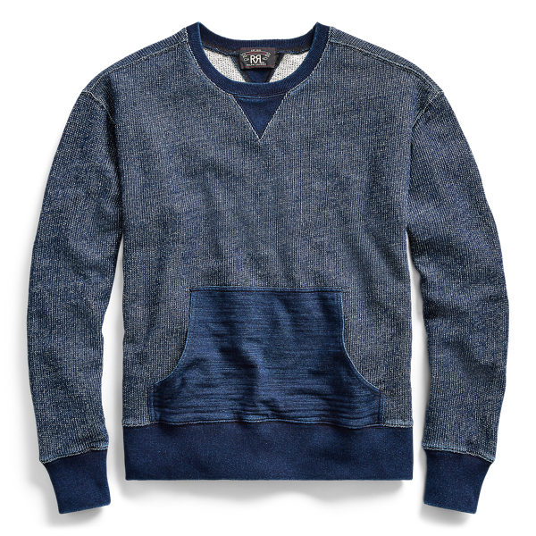 Indigo Cotton Sweatshirt
