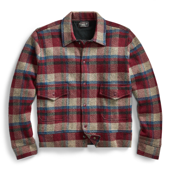 Giacca scozzese in lana e cashmere RRL in 1