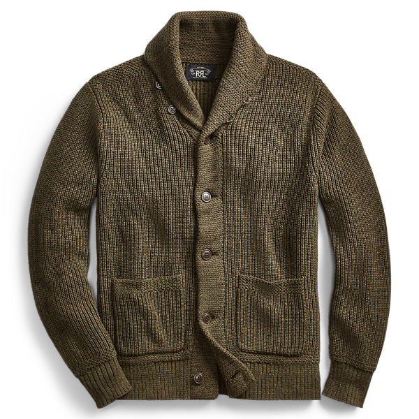 トップス RALPH Cotton Shawl-Collar Cardigan Cotton Shawl-Collar Cardigan