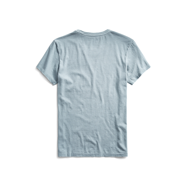 Frontier Blue Cotton Jersey Crewneck T-Shirt RRL 2