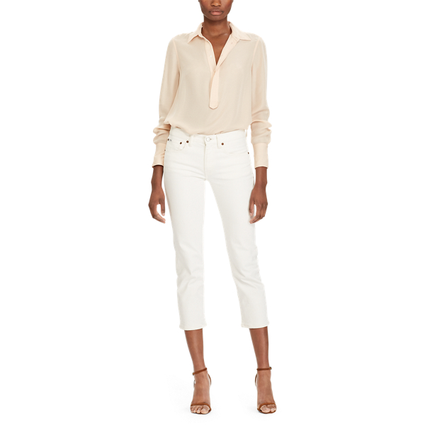 Blush Silk Georgette Blouse Polo Ralph Lauren 3