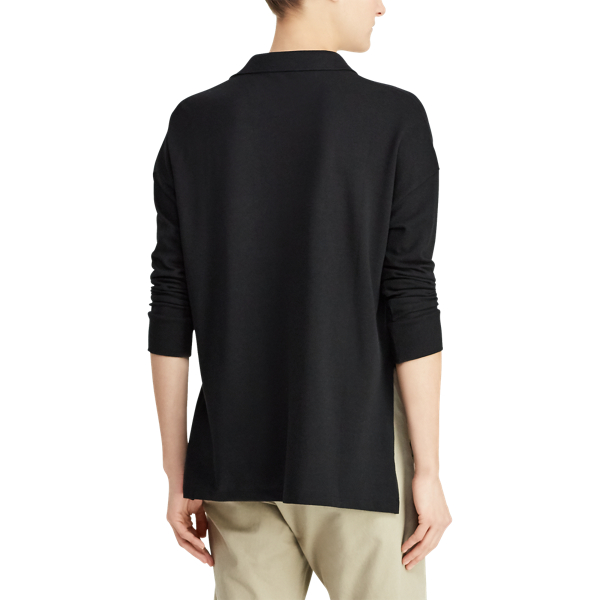 Black Poncho Mesh Polo Shirt Polo Ralph Lauren 5