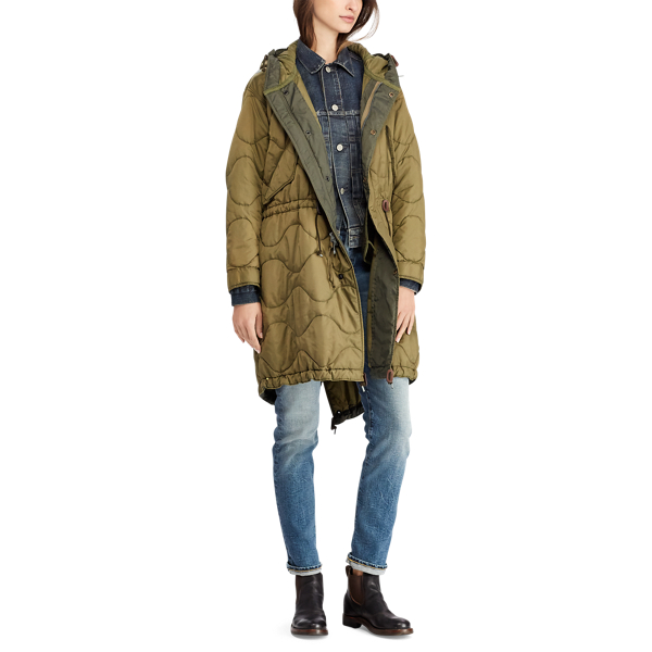 Quilted Fish-Tail Parka