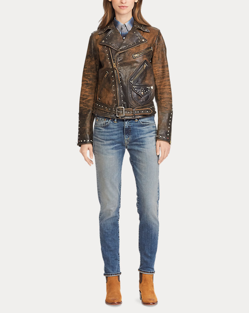 Studded Leather Moto Jacket Studded Leather Moto Jacket