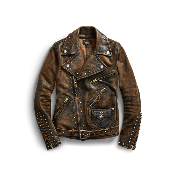 Ralph lauren leather motorcycle jackets best sale