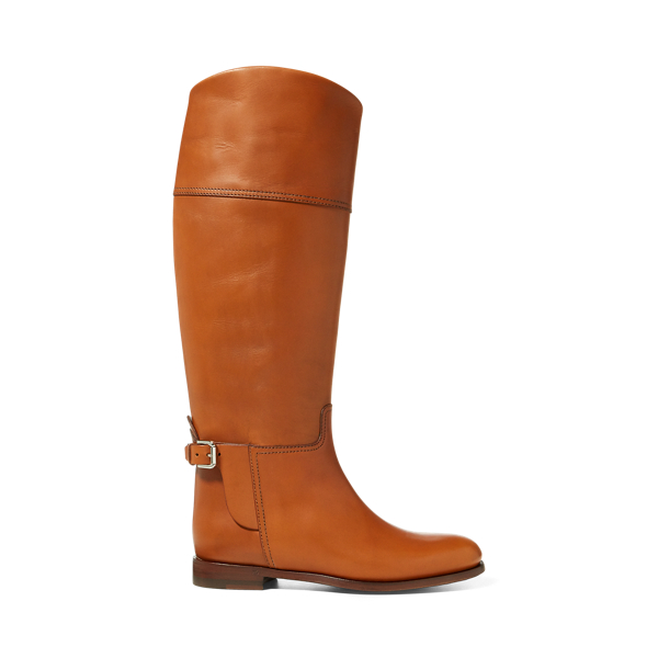 Ralph lauren leather riding boots hot sale