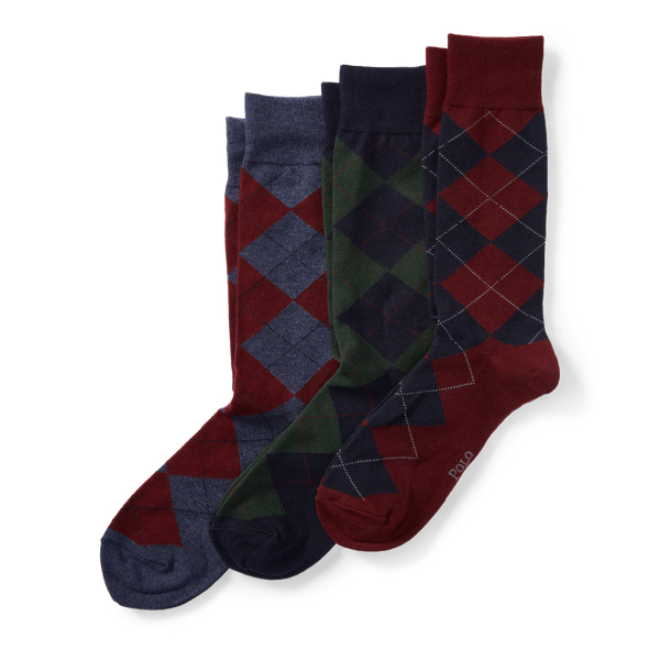 Classic Argyle Sock 3 Pack Dress Socks Ralph Lauren