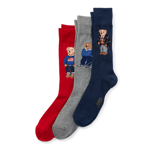 Polo Bear Socks Gift Set Dress Socks Ralph Lauren