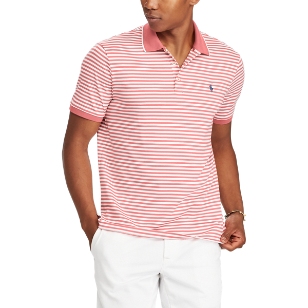 Hyannis Red/White Classic Fit Soft-Touch Polo Big & Tall 3
