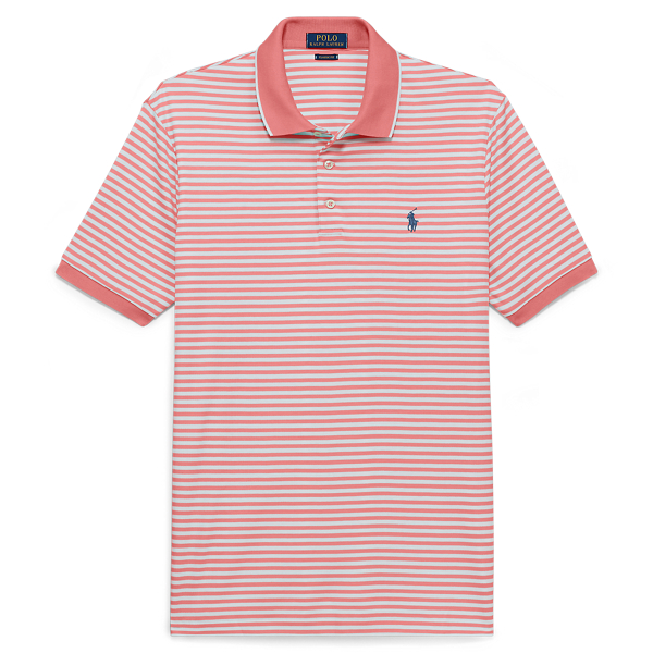 Hyannis Red/White Classic Fit Soft-Touch Polo Big & Tall 1