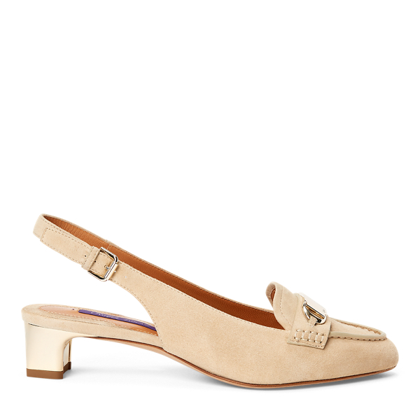 Aeva Suede Slingback Loafer Ralph Lauren Collection 1