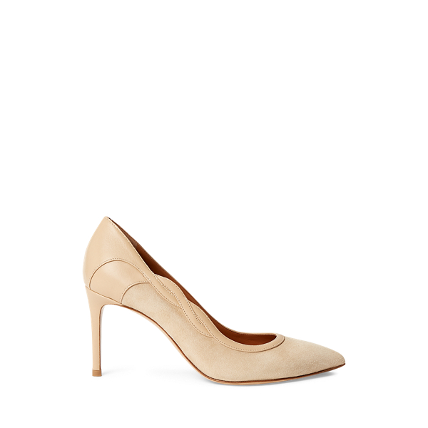 Eulee Suede-Nappa-Leather Pump