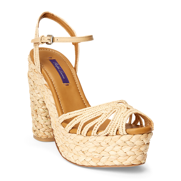 Natural Eugena Raffia Sandal Ralph Lauren Collection 2