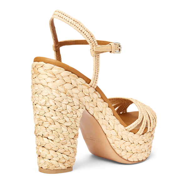Natural Eugena Raffia Sandal Ralph Lauren Collection 3