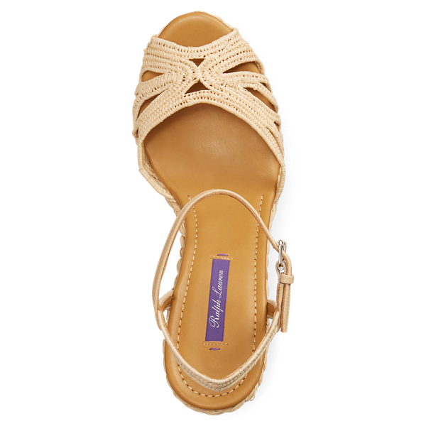 Natural Eugena Raffia Sandal Ralph Lauren Collection 4