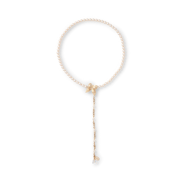 Butterfly Crystal Pearl Choker Ralph Lauren Collection 1