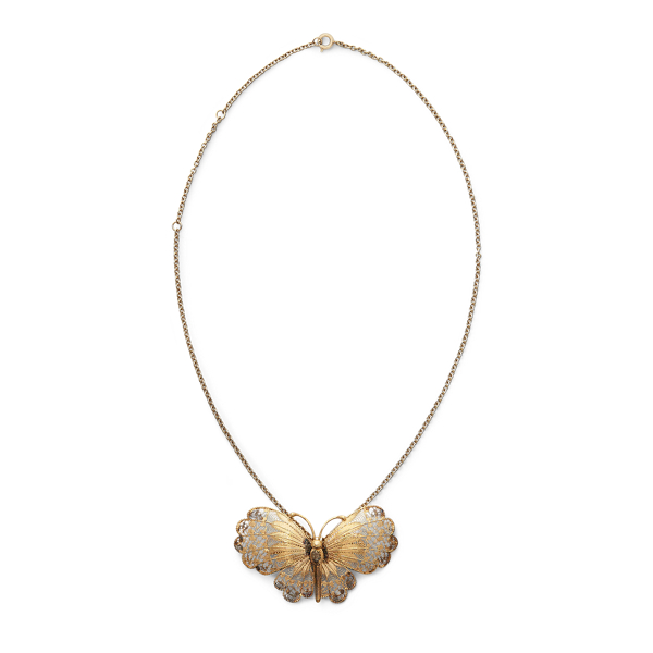 Butterfly Brooch Necklace Ralph Lauren Collection em 1