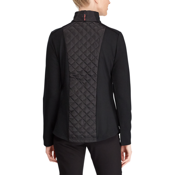 Black Quilted Terry Full-Zip Jacket RLX 5
