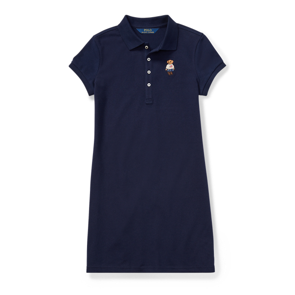 Piqu&eacute;-Polokleid mit Polo Bear Girls 7-14 Years in 1