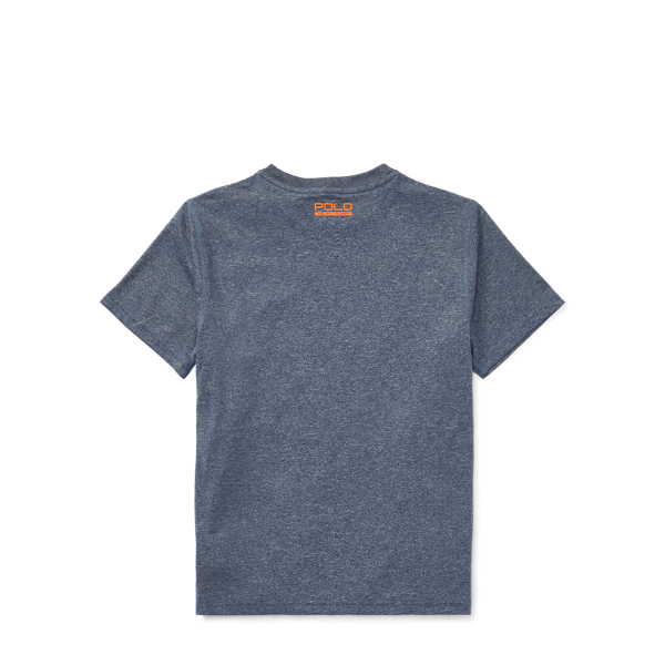 French Navy Heather Performance Jersey T-Shirt Boys 8-20 2