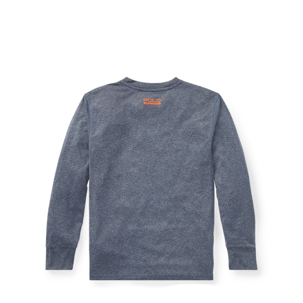 French Navy Heather Performance Jersey T-Shirt Boys 8-20 2