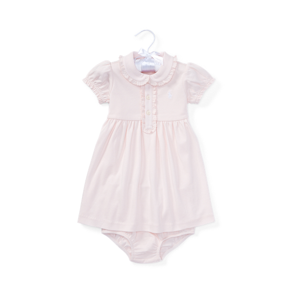 Cotton Polo Dress & Bloomer Baby Girl 1