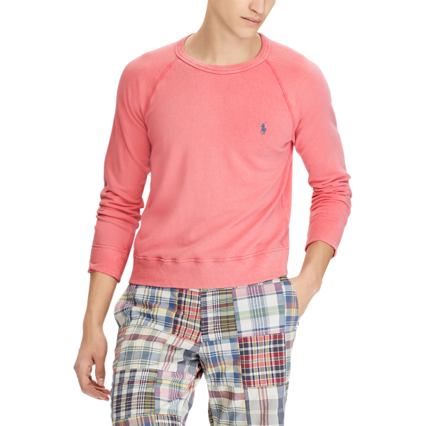 Hyannis Red Cotton Spa Terry Sweatshirt Polo Ralph Lauren 3
