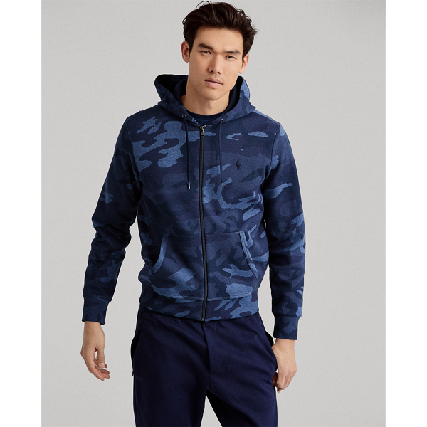 Camo Double Knit Hoodie Ralph Lauren UK