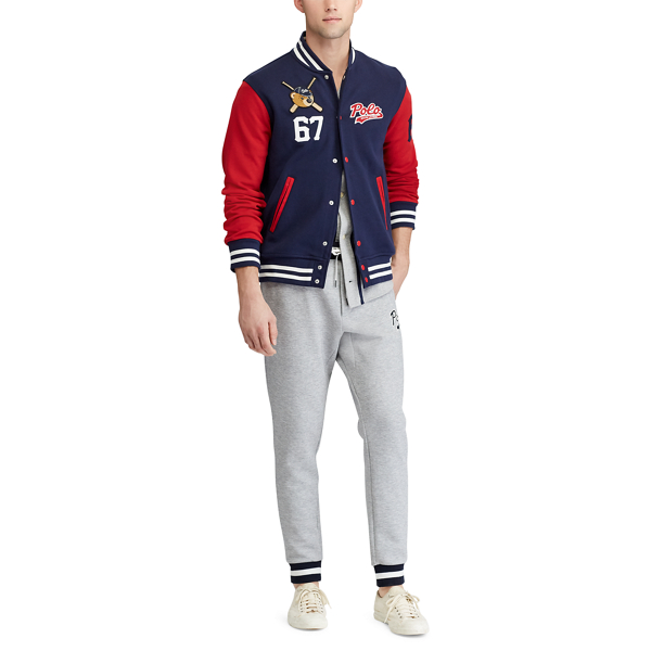 Polo bear varsity jacket best sale