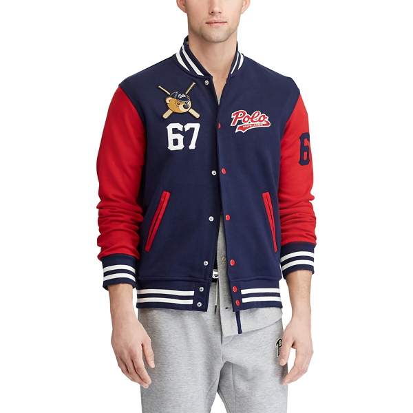 Polo bear varsity jacket sale