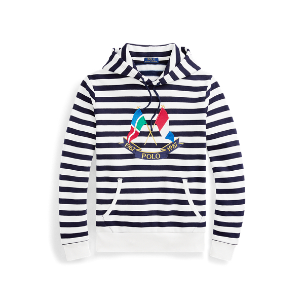 Sweat à capuche rayé coton mélangé Polo Ralph Lauren en 1