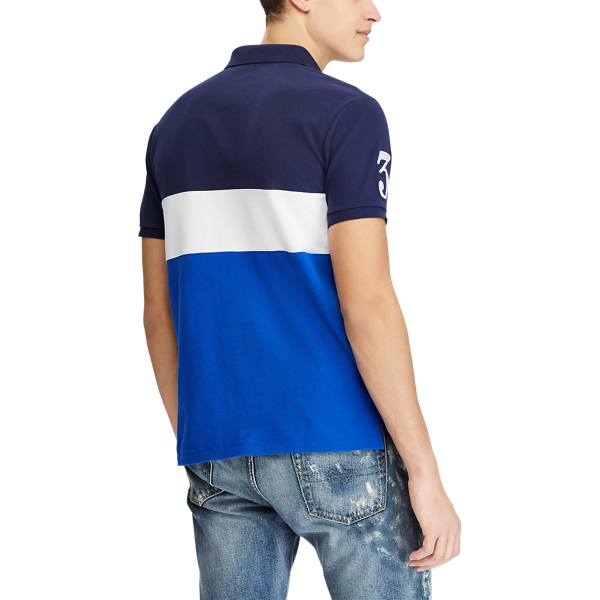 Sapphire Star Multi Custom Slim Fit Mesh Polo Polo Ralph Lauren 5