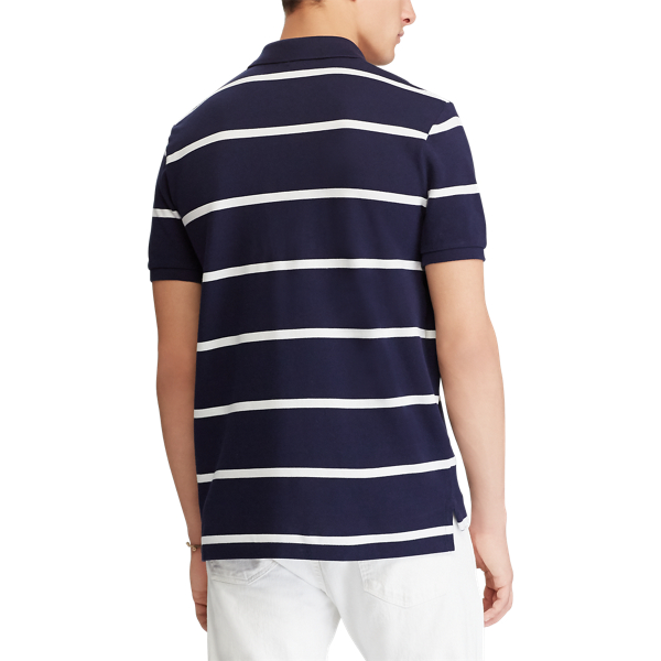 Cruise Navy/White Classic Fit Mesh Polo Shirt Polo Ralph Lauren 4