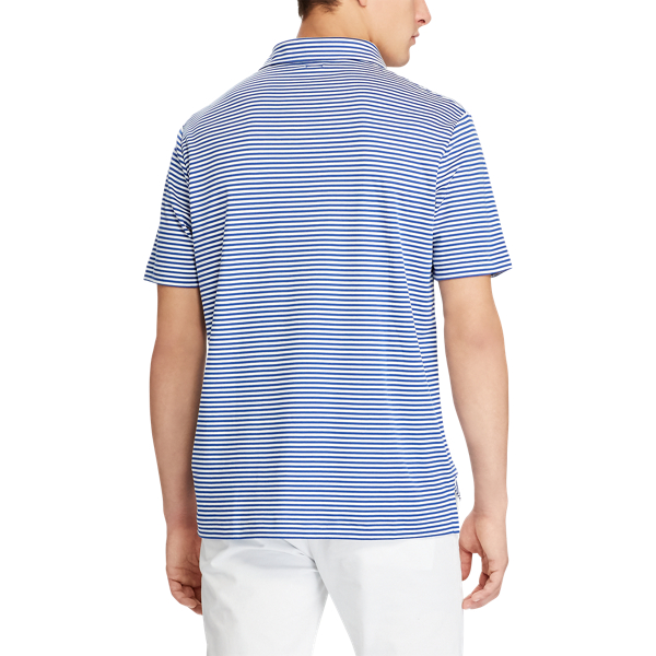Provincetown Blue/White Classic Fit Soft-Touch Polo Polo Ralph Lauren 4