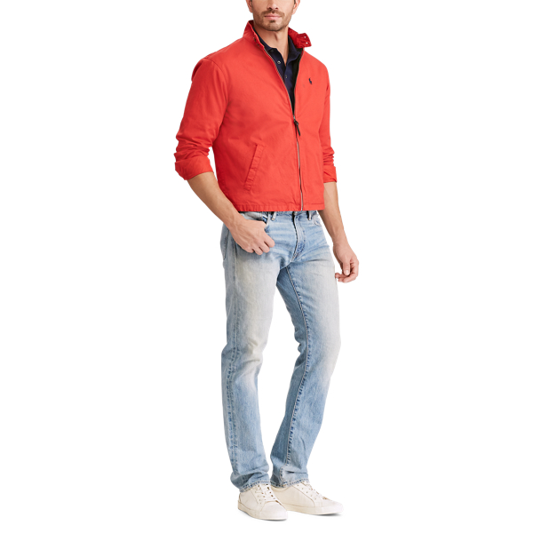 Bonfire Red Cotton Twill Jacket Polo Ralph Lauren 4
