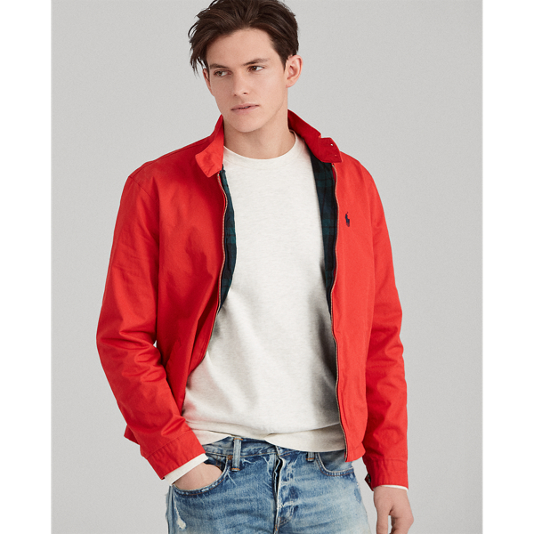 Bonfire Red Cotton Twill Jacket Polo Ralph Lauren 1